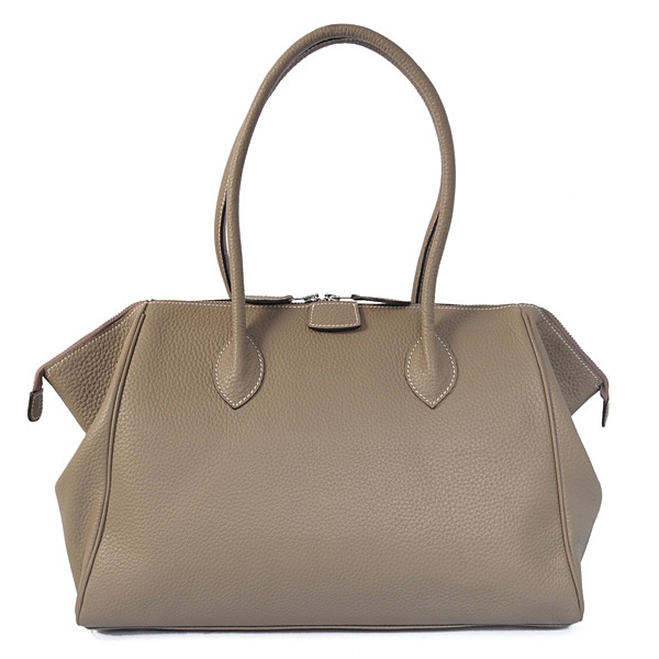 1269 Hermes 37 centimetri parigi pelle Bombay clemence in Grigio Scuro